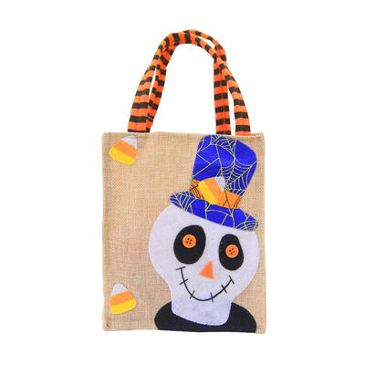 

Halloween Linen Candy Handbags Kids Non Woven Fabric Party Gift Bucket Bags