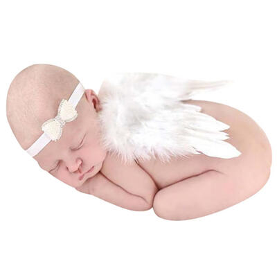 

Angel Wings Wing Set Feather Newborn Photography Props White