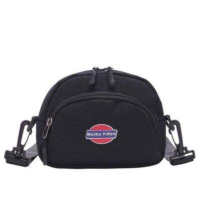 

Student Japanese canvas slant satchel ins ugly Sesame Street Yufeng lovely soft sister bungee bag