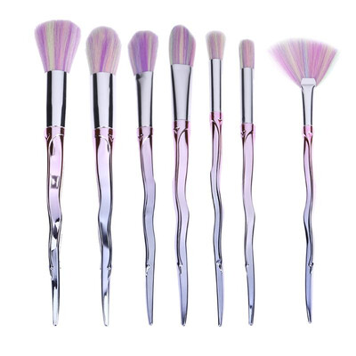 

7pcs Stylish Brush Makeup Powder Foundation Eyeshadow Contour Blush Brush