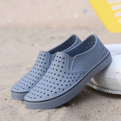 

Rose Summer Casual Couple Flats Breathable Antiskid Light Slippers Beach Hole Shoes