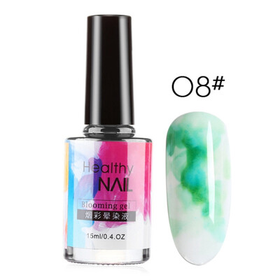 

15 ML Watercolor Ink Nail Polish Blooming Gel Smoke Effect Smudge Bubble DIY Varnish Manicure Nail Art Set Easy to wear