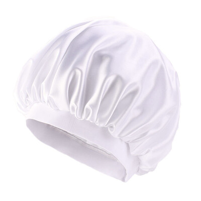 

Fashion Women Wide Band Silk Turban Bonnet Satin Headwrap Hair Loss Sleep Hat