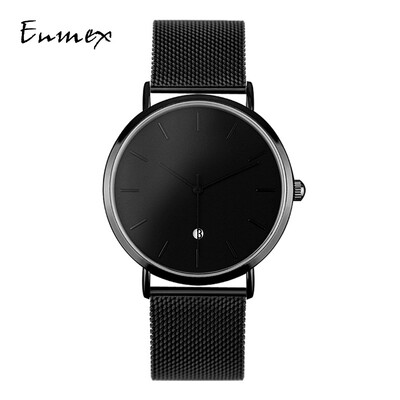 

Two - pin lightweight steel - woven wristwatch Simple Calendar Mystery Cold Watch