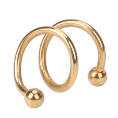 

Spiral Helix Ear Stud Earrings Ring Cartilage Body Piercing Jewelry