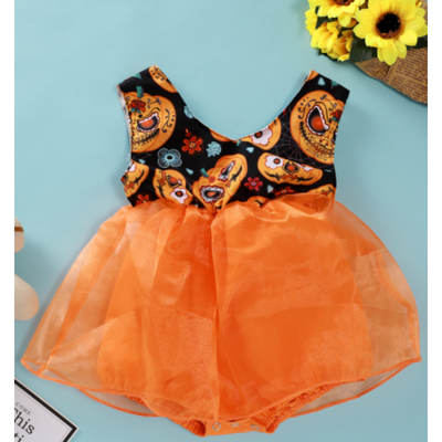 

Newborn Baby Girls Pumpkin Tutu Romper Bodysuit Jumpsuit Clothes Outfit Sunsuit