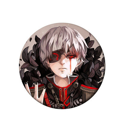 

Tokyo Ghoul Brooch Japanese Animation Tokyo Ghoul Creative Kawaii Brooches & Pins for Clothes Bags Caps&Pencil Cases
