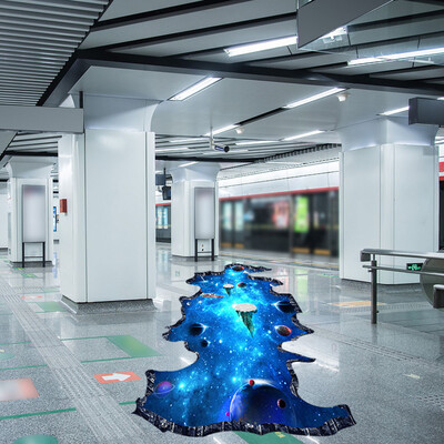 

〖Follure〗3D Outer Space Removable Floor Wall Sticker Home Decoration