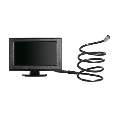 

8mm Endoscope Inspection Borescope Tube Snake Camera Video DVR 43" Monitor 6LEDS Night Vision Waterproof 1 Meter