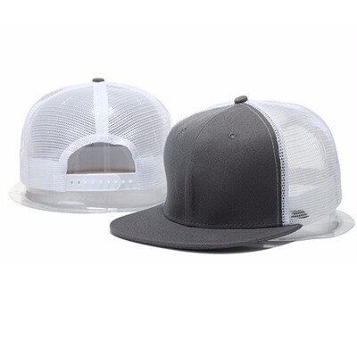 

Unisex Women Men Adjustable Flat Mesh Snapback Hat Cotton Baseball Cap Trucker Hat Summer Outdoor Accessories