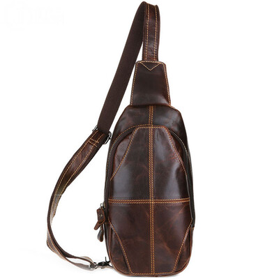 

JOYIR Men\s Casual Leather Chest Bag