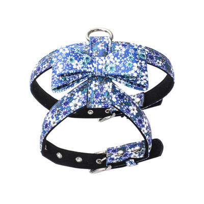 

High quality adjustable Breakaway Dog Collar Flower Printed Bow Decoration Cat Collar Pet Lead Collars Dog Accessories