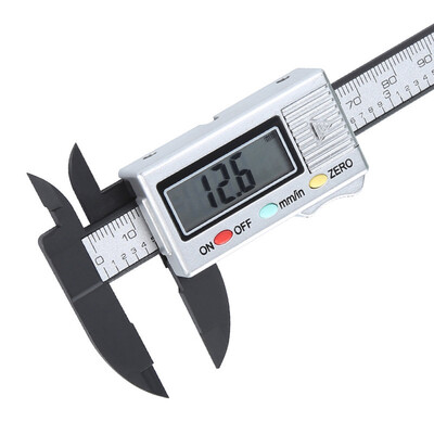 

〖Follure〗100mm LCD Digital Electronic Carbon Fiber Vernier Caliper Gauge Micrometer