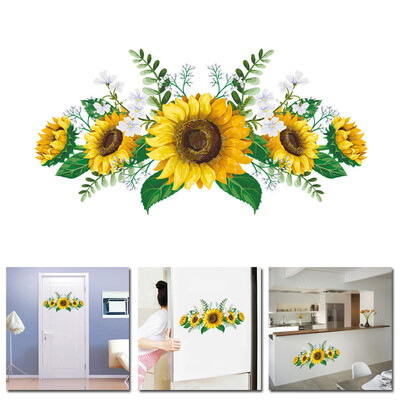 

1 Sunflower Creative Wall Sticker Bedroom Living Room Home Decoration 3060cm