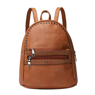 

Fashion Women Leather Small Backpacks High Quality Soft Mini Shoulder Bags for Teenage Girl School Bags FemaleBackpacks