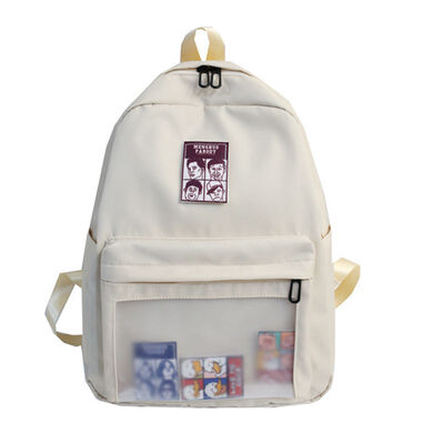 

Schoolbag female Korean version of Harajuku ulzzang high school students campus ins wind sen department simple Japanese backpack f