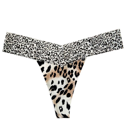 

Toponeto Women Sexy Lace Briefs Leopard Print Thongs G-string Lingerie Underwear
