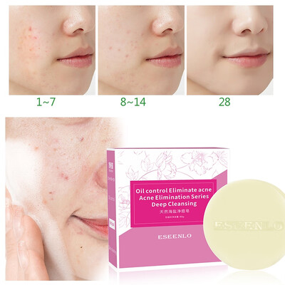 

Sea Salt Soap Cleaner Soap Removal Pimple Pores Acne Treatment Moisturizing Face Care Wash Basis Soap