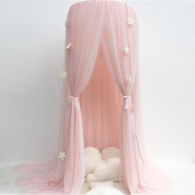 

Siaonvr Kids Baby Bed Canopy Bedcover Mosquito Net Curtain Bedding Dome Tent Room Decor