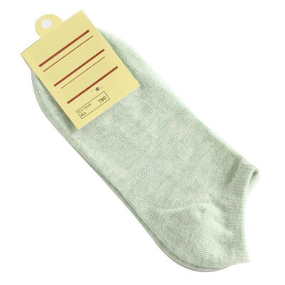 

Casual Women Solid Color Elastic Cotton Breathable Low Cut Ankle Boat Socks
