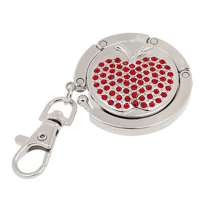 

Round Metal Hanger Hook Holder Unique Folding Portable Pattern Fashion Table Hook Alloy Purse Handbag Bag
