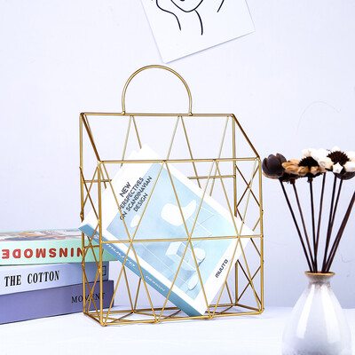 

Gobestart Stainless Steel Grid Wall Frame Hanging Irregular Geometric Figure Decoration