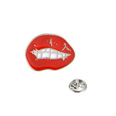 

2pcs Cartoon Dog Heart Lip Brooches Gold Plated Brooch for Women Cute Enamel Pins Wedding Scarf Jacket Clip Collar Brooch