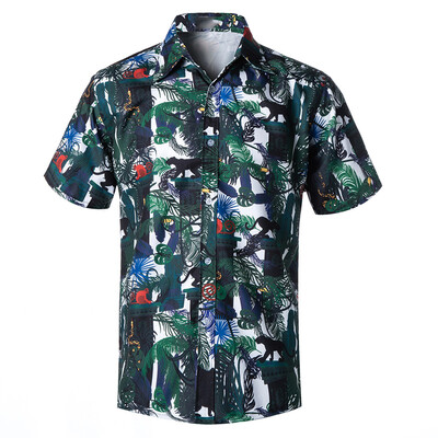 

Toponeto Spring&Summer Fashion Couple Personal Printed Short-sleeved Beach Tops