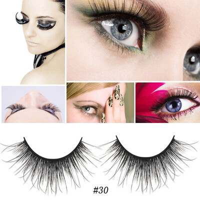 

Tailored Black 3D Artificial Mink Hair Soft Long Natural Makeup Eye Lashes Slender