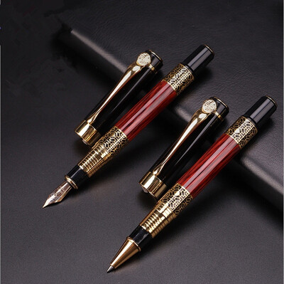 

New Fashion Brand Fountain Pen Luxury Business Executive Writing Ink Pen 05mm Roller Pen Stationery