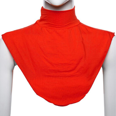 

Women Soft Elastic Loop Scarf Fake Collar Hijab Extensions Neck Cover Under Top