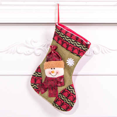 

Tailored Merry Christmas Plush Tree Hanging Gift Candy Small Socks Decoration