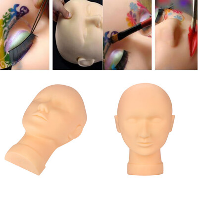 

Toponeto Pro Training Mannequin Flat Head Practice Make Up Eye Lashes Eyelash Extensions