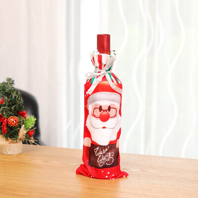 

Toponeto Red Wine Bag Wine Bottle Set Home Table Decoration Christmas Party Supplies