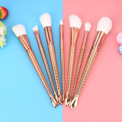 

Toponeto 7PCS Make Up Foundation Eyebrow Eyeliner Blush Cosmetic Concealer Brushes