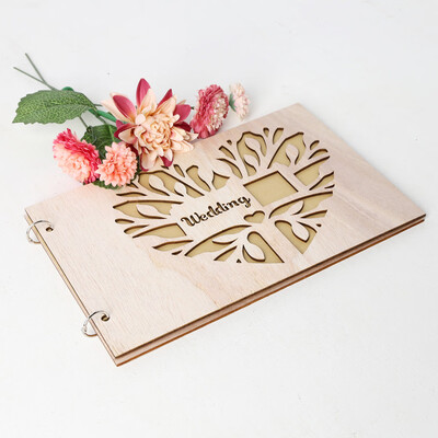 

Gobestart 1Pcs Guest Book Memorable Simple Message Board Sign Book Gift for Wedding Party