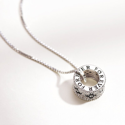 

Ms Clavicle Chain 925 Silver Simple Personality Necklace