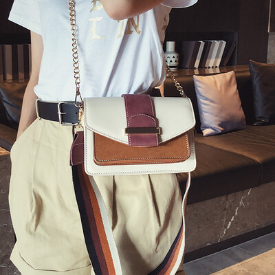 

New high-end bag female 2019 new wave Korean fashion foreign air shoulder bag Messenger bag simple small square bag