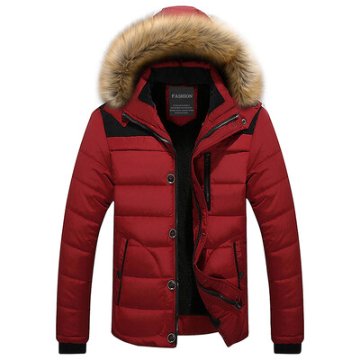 

Faux Fur Trim Hooded Puffer Jacket