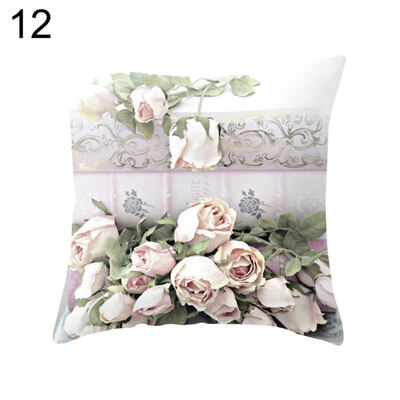 

Country Rose Square Throw Pillow Protector Case Cushion Cover Bedding Articles