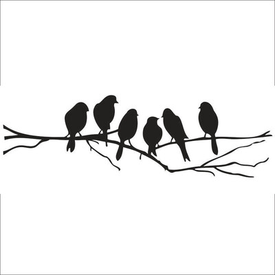 

Waterproof PVC Vivd Bird Shape Wall Sticker Living room Bedroom Decor Cute Sticker Wall Sticker