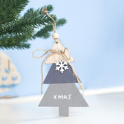

Tailored Xmas Letter Doodle Christmas Baubles Wooden Christmas Tree Small Plaque