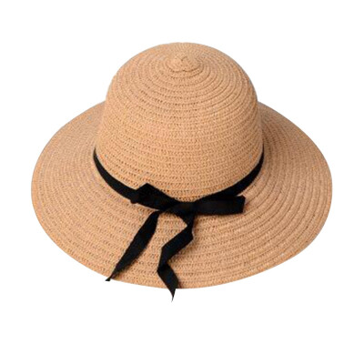 

Fashion spring&summer visor bow ribbon beach straw hat sun hat