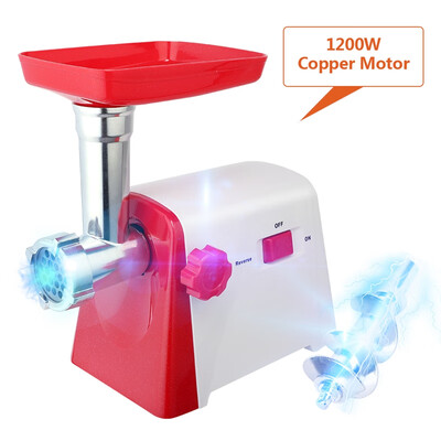 

Electric Meat Grinder Heavy Duty Sausage Stuffer Mincer w Blade Attachment Kit