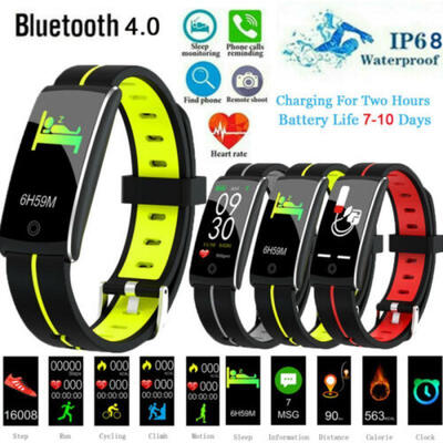 

IP68 Sport Health Waterproof Fitness F10 Smart Watch Wristband Activity Tracker