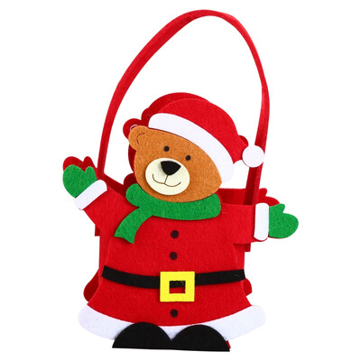 

Fun Candy Bags Handbag Christmas Kids Gifts Exquisite New Year Santa Claus Party Home Decor snowman Bear