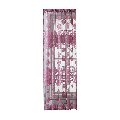 

Gold Flower Sheer Curtain Window Screening Window Rod Pocket Curtain Panel for Living Room Bedroom Dining Room 39"X51" 1 Panel