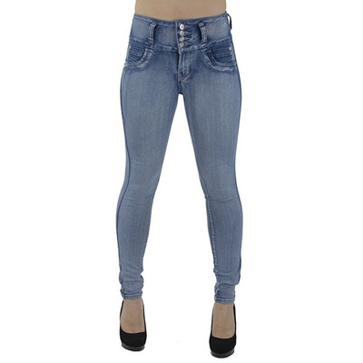 

〖Follure〗Women High Waisted Skinny Denim Jeans Stretch Slim Pants Calf Length Jeans