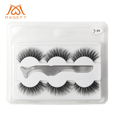 

〖Follure〗Natural Party Luxury Makeup 3Pair 3D False Lashes Fluffy Strip Eye lashes Clip