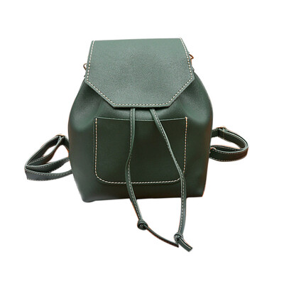

Tailored Drawstring Bag Women Backpack Fashion Girl Student Leisure Schoolbag Soft Bag BK